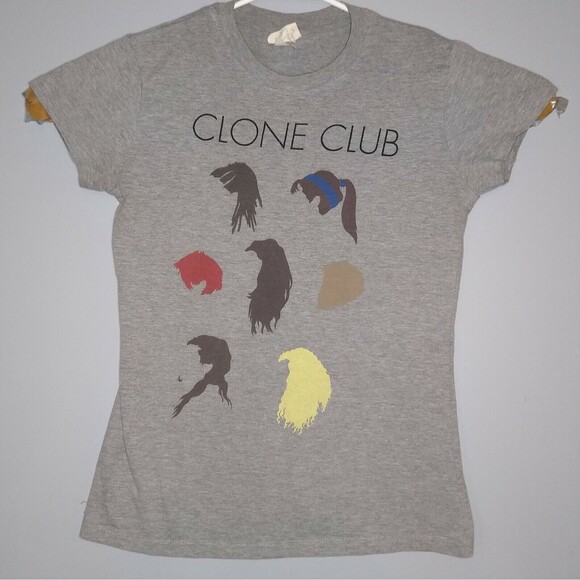 ORPHAN BLACK GREY CLONE CLUB HAIR SILHOUETTES EXTR LARGE XL CHILDS TOP TEE SHIRT - Picture 2 of 4